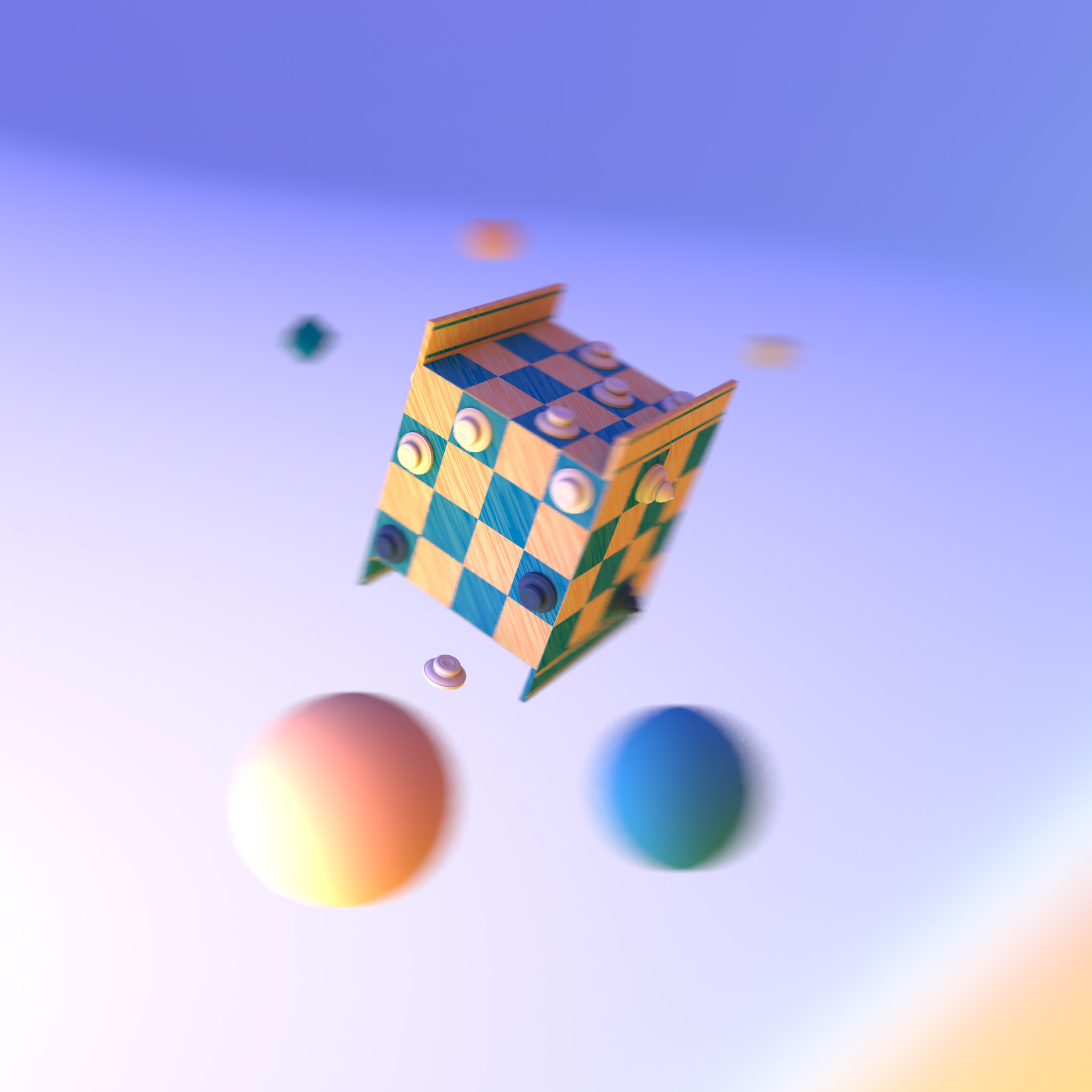 Cube Checkers 3D